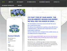 Tablet Screenshot of bluestarblueberries.com
